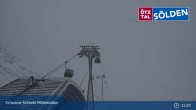 Archiv Foto Webcam Sölden - Schwarze Schneid Mittelstation 14:00