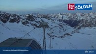 Archived image Webcam Sölden - Schwarze Schneid Gondola 18:00