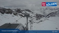 Archived image Webcam Sölden - Schwarze Schneid Gondola 08:00