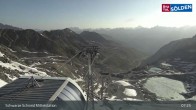Archiv Foto Webcam Sölden - Schwarze Schneid Mittelstation 06:00