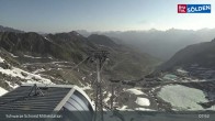 Archiv Foto Webcam Sölden - Schwarze Schneid Mittelstation 07:00