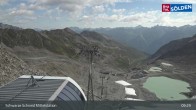 Archiv Foto Webcam Sölden - Schwarze Schneid Mittelstation 08:00