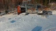 Archived image Webcam Nowa Osada - Top station chair lift 13:00