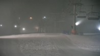 Archived image Webcam Nowa Osada - Top station chair lift 23:00