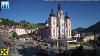 Archiv Foto Webcam Mariazell: Hauptplatz und Basilika 10:00