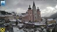 Archiv Foto Webcam Mariazell: Hauptplatz und Basilika 09:00