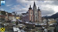 Archiv Foto Webcam Mariazell: Hauptplatz und Basilika 11:00