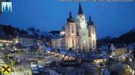 Archiv Foto Webcam Mariazell: Hauptplatz und Basilika 15:00