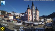 Archiv Foto Webcam Mariazell: Hauptplatz und Basilika 14:00