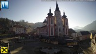 Archiv Foto Webcam Mariazell: Hauptplatz und Basilika 07:00