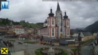 Archiv Foto Webcam Mariazell: Hauptplatz und Basilika 18:00