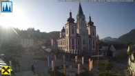 Archiv Foto Webcam Mariazell: Hauptplatz und Basilika 05:00