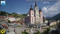 Archiv Foto Webcam Mariazell: Hauptplatz und Basilika 15:00