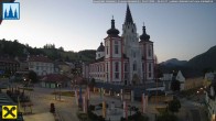 Archiv Foto Webcam Mariazell: Hauptplatz und Basilika 03:00