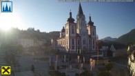 Archiv Foto Webcam Mariazell: Hauptplatz und Basilika 05:00