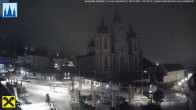Archiv Foto Webcam Mariazell: Hauptplatz und Basilika 01:00