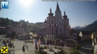 Archiv Foto Webcam Mariazell: Hauptplatz und Basilika 07:00
