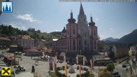 Archiv Foto Webcam Mariazell: Hauptplatz und Basilika 09:00