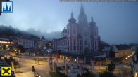 Archiv Foto Webcam Mariazell: Hauptplatz und Basilika 03:00