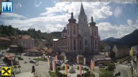Archiv Foto Webcam Mariazell: Hauptplatz und Basilika 09:00