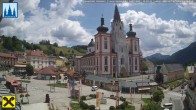 Archiv Foto Webcam Mariazell: Hauptplatz und Basilika 11:00