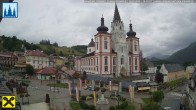Archiv Foto Webcam Mariazell: Hauptplatz und Basilika 15:00
