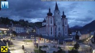 Archiv Foto Webcam Mariazell: Hauptplatz und Basilika 03:00