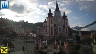 Archiv Foto Webcam Mariazell: Hauptplatz und Basilika 06:00