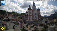 Archiv Foto Webcam Mariazell: Hauptplatz und Basilika 09:00