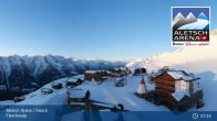 Archiv Foto Webcam Aletsch Arena: Fiescheralp Dorf 06:00