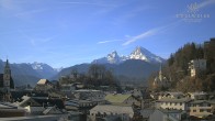 Archiv Foto Webcam Berchtesgaden: Zentrum und Hotel Edelweiss 09:00