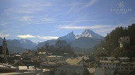 Archiv Foto Webcam Berchtesgaden: Zentrum und Hotel Edelweiss 11:00