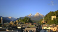 Archiv Foto Webcam Berchtesgaden: Zentrum und Hotel Edelweiss 06:00