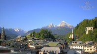 Archiv Foto Webcam Berchtesgaden: Zentrum und Hotel Edelweiss 07:00