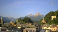 Archiv Foto Webcam Berchtesgaden: Zentrum und Hotel Edelweiss 06:00