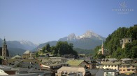 Archiv Foto Webcam Berchtesgaden: Zentrum und Hotel Edelweiss 09:00