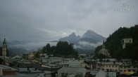 Archiv Foto Webcam Berchtesgaden: Zentrum und Hotel Edelweiss 19:00