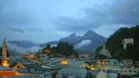 Archiv Foto Webcam Berchtesgaden: Zentrum und Hotel Edelweiss 03:00