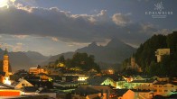 Archiv Foto Webcam Berchtesgaden: Zentrum und Hotel Edelweiss 20:00