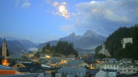 Archiv Foto Webcam Berchtesgaden: Zentrum und Hotel Edelweiss 22:00