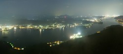 Archiv Foto Webcam Wörthersee - Aussichtsturm Pyramidenkogel 23:00