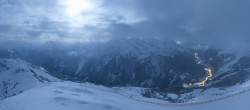 Archiv Foto Webcam Mayrhofen: Bergstation 150er Tux 23:00