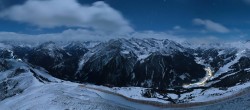 Archiv Foto Webcam Mayrhofen: Bergstation 150er Tux 03:00