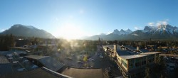 Archived image Webcam Canmore - View over the town 07:00