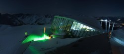 Archived image Webcam Axamer Lizum: Hoadl-Haus und Top station Olympiabahn 03:00