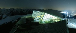 Archiv Foto Webcam Axamer Lizum: Hoadl-Haus und Bergstation Olympiabahn 23:00