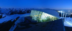 Archived image Webcam Axamer Lizum: Hoadl-Haus und Top station Olympiabahn 03:00