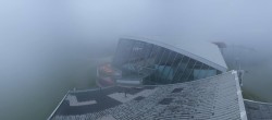 Archived image Webcam Axamer Lizum: Hoadl-Haus und Top station Olympiabahn 17:00