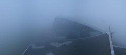 Archived image Webcam Axamer Lizum: Hoadl-Haus und Top station Olympiabahn 19:00