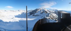 Archiv Foto Webcam Schnalstaler Gletscher - Aussichtsplattform Grawandspitze 09:00